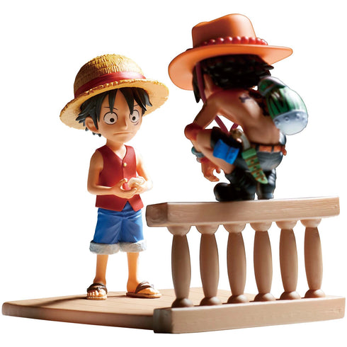 Banpresto 海賊王 WCF LOG STORIES 路飛 & 艾斯 景品模型 3