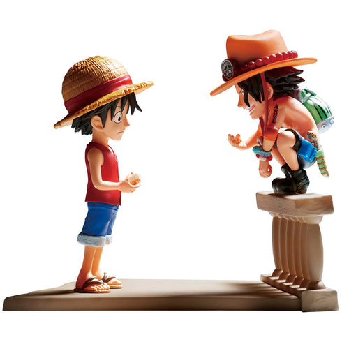 Banpresto 海賊王 WCF LOG STORIES 路飛 & 艾斯 景品模型 2