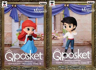 【Qposket 細盒版】Banpresto Disney 迪士尼 Fantasic Time Ariel 小魚仙 Eric Qposket petit 一對 公主 景品
