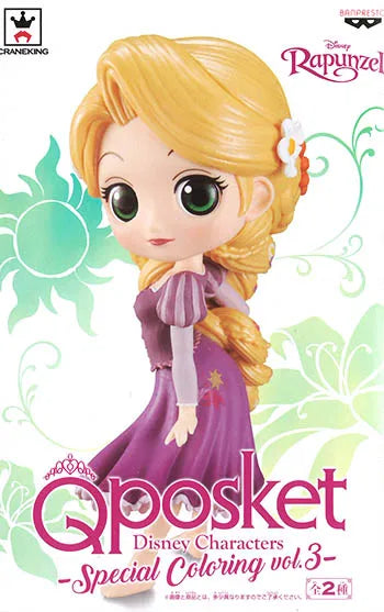 Banpresto Disney 迪士尼 Rapunzel 長髮公主 Qposket Special Coloring vol 3 公主 景品