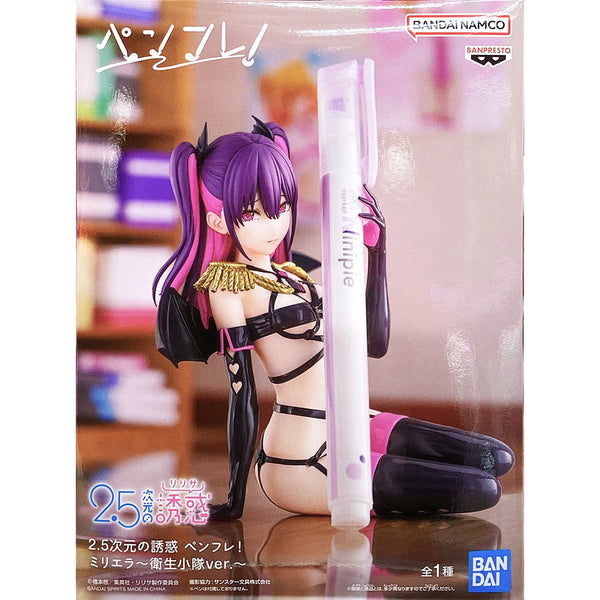 Banpresto 2.5次元的誘惑 筆友!美理艾拉 衛生小隊造型 (不包括筆) 景品模型 筆架 商品盒圖