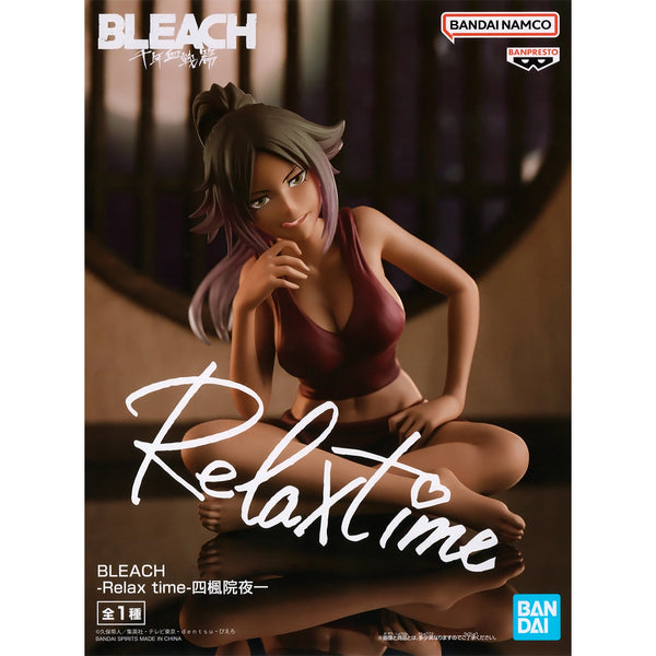 Banpresto Relax time BLEACH 死神 四楓院夜一 景品模型 商品盒圖