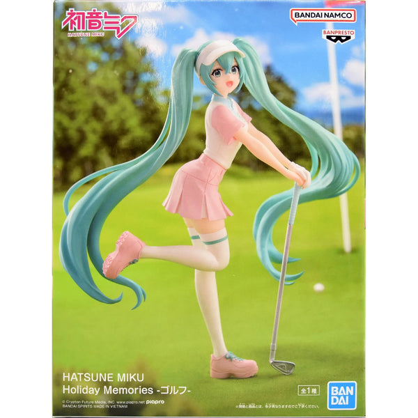 Banpresto 初音未來 Holiday Memories VOCALOID 哥爾夫球服Ver. 景品模型 商品盒圖