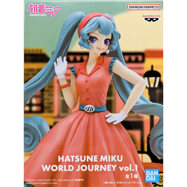 Banpresto 初音未來 World Journey vol.1 景品模型 商品圖盒圖
