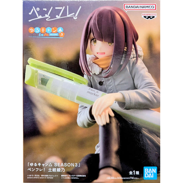 Banpresto 搖曳露營△ 第三季 筆友! 土岐綾乃 景品模型 筆架 (不含筆) 商品盒圖