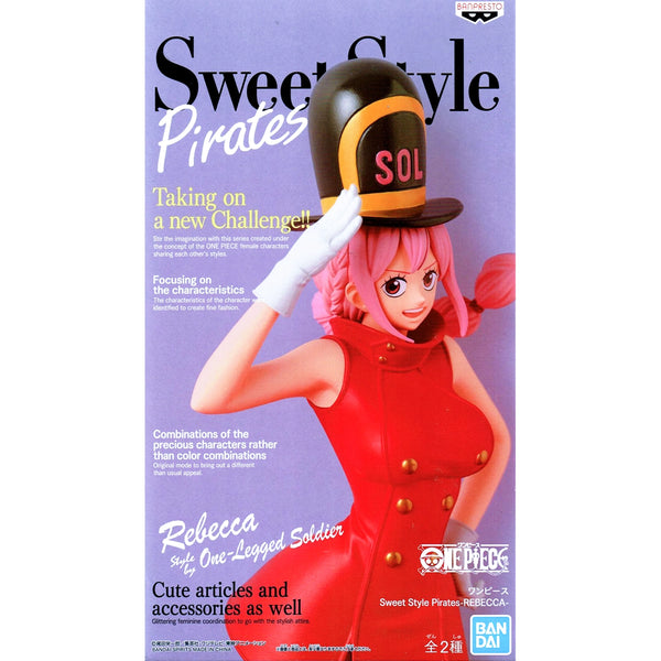 Banpresto 海賊王 Sweet Style Pirates -蕾貝卡- 單腳士兵style ver.A 普通色 A色 景品模型 商品盒圖