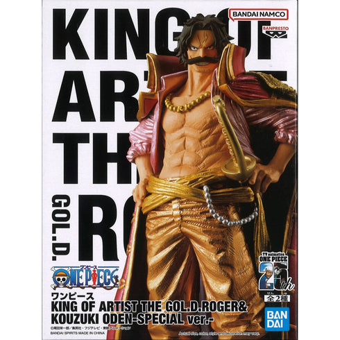 Banpresto KING OF ARTIST 海賊王 羅傑 羅渣 特別色 景品模型 商品盒圖