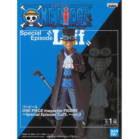 Banpresto 海賊王 雜誌模型 特別編 三兄弟乾杯 薩波 景品模型 商品盒圖