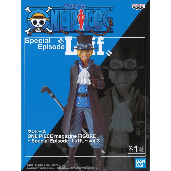 Banpresto 海賊王 雜誌模型 特別編 三兄弟乾杯 薩波 景品模型 商品盒圖