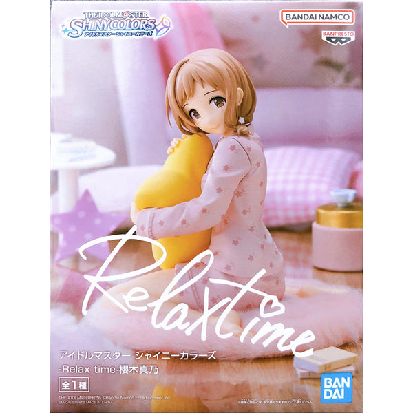 Banpresto Relax Time 偶像大師 The Idolm@ster 閃耀色彩 櫻木真乃 景品模型 商品盒圖