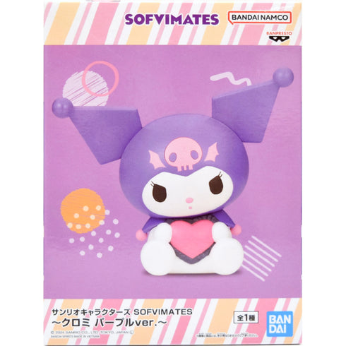 Banpresto Sanrio Characters SOFVIMATES ~ Kuromi 紫色ver. 景品模型 商品盒圖