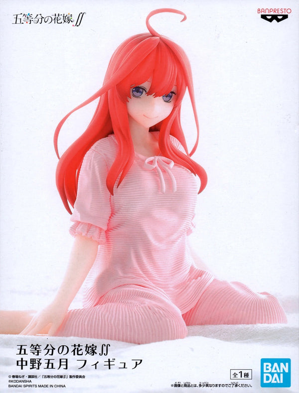 Banpresto 五等分的新娘 ∬ 花嫁 中野五月 Pajama ver. 景品模型 商品盒圖