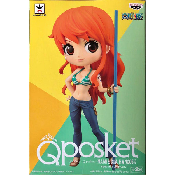 Banpresto 海賊王 Q Posket 娜美 景品模型 特別色款 A款 盒