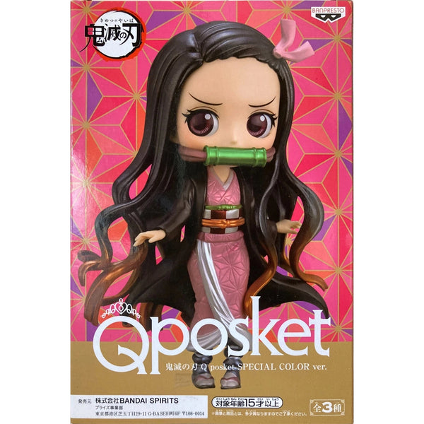 Banpresto 鬼滅之刃 Q posket -竈門禰豆子 景品模型 電鍍色 B款 盒