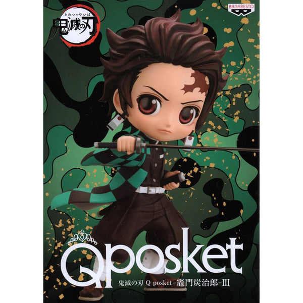 Banpresto 鬼滅之刃 Q posket -竈門炭治郎- vol.3 景品模型 正常色 A款 盒