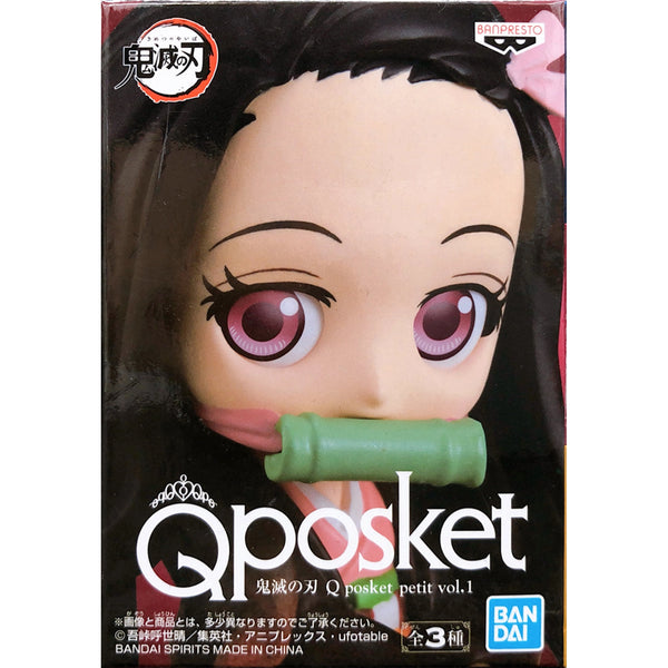Banpresto 鬼滅之刃 Q posket petit vol.1 ver.B 竈門禰豆子 景品模型 盒