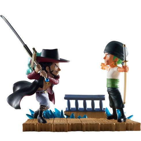 Banpresto 海賊王 WCF LOG STORIES 卓洛 索隆 VS 喬拉可爾·米霍克 鷹眼 景品模型 2