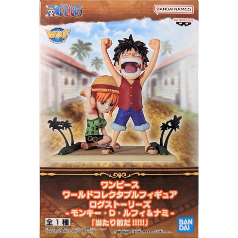 Banpresto 海賊王 WCF LOG STORIES 草帽路飛 & 娜美 - 這是當然的!! 景品模型 盒