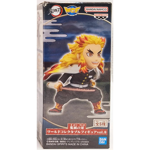 【外箱角有皺見圖】Banpresto 鬼滅之刃 WCF 無限列車篇 vol.8 D款 煉獄杏壽郎 炎柱 景品模型 盒