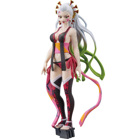 Banpresto 鬼滅之刃 模型 Vol.7 上弦陸 墮姬(白髮) 鬼之裝 玖之型 景品模型 1