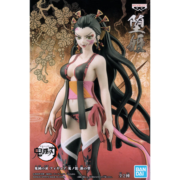 Banpresto 鬼滅之刃 模型 Vol.7 上弦陸 墮姬 鬼之裝 漆之型 景品模型 正常色 B款 盒