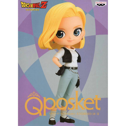 Banpresto 龍珠Z Q Posket 人造人18號 vol.2 景品模型 特別色 B款 盒