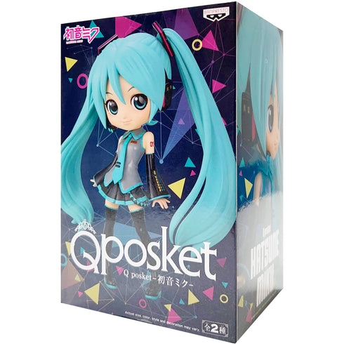 Banpresto 初音未來 Q posket 景品模型 正常色 A款 盒