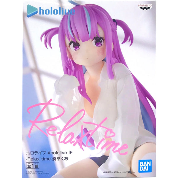 Banpresto Relax time #hololive IF 湊阿庫婭 景品模型 商品盒圖