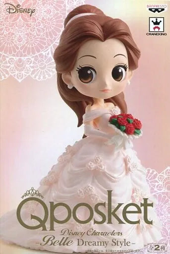 Banpresto Disney 迪士尼 美女與野獸 Beauty and the Beast belle 貝兒 Qposket Dreamy Style 婚紗 粉紅裙 公主 景品