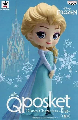 Banpresto Disney 迪士尼 FROZEN 冰雪奇緣 Elsa Qposket A色 正常色 公主 景品