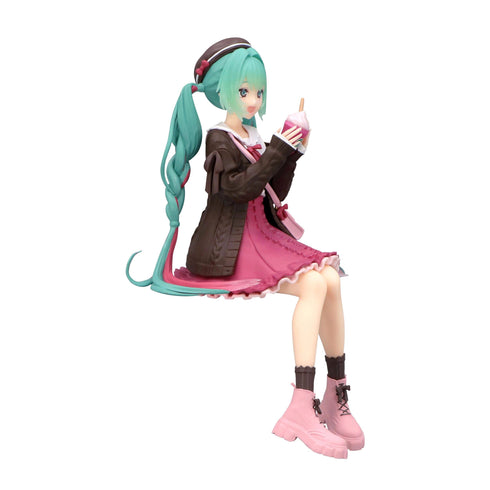 FuRyu 初音未來 秋天約會粉紅色 Ver. 景品模型 杯麵座 商品圖右