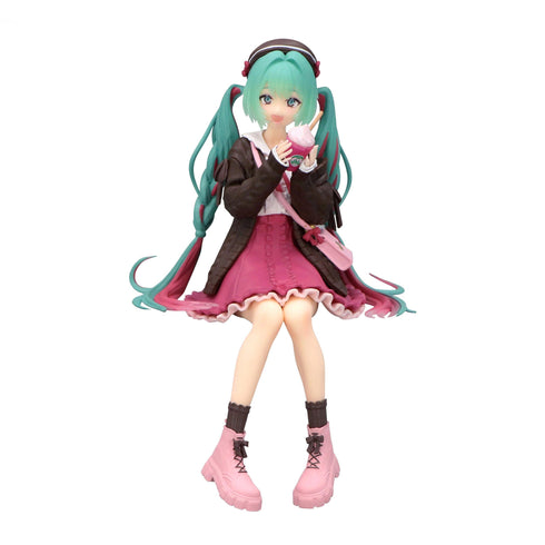 FuRyu 初音未來 秋天約會粉紅色 Ver. 景品模型 杯麵座 商品圖