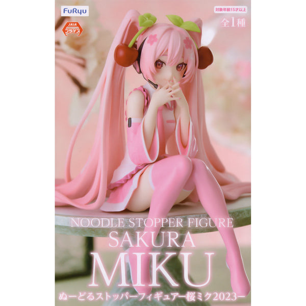 FuRyu 初音未來 2023櫻花初音景品模型 杯麵座 商品盒圖