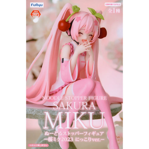 FuRyu 初音未來 2023櫻花初音 微笑ver. 景品模型 杯麵座 商品盒圖