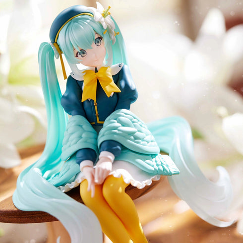 FuRyu 初音未來 百合花仙子 景品模型 杯麵座 商品圖近鏡正中