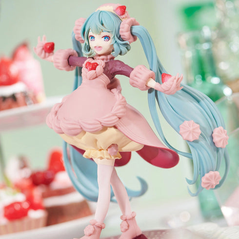 FuRyu 初音未來 SweetSweets 草莓巧克力蛋糕 景品模型 杯麵座 商品圖左