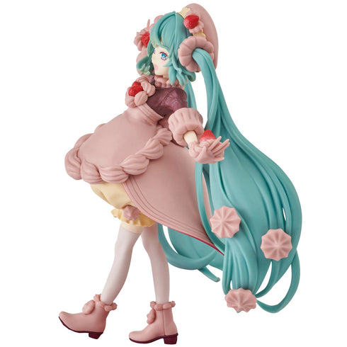 FuRyu 初音未來 SweetSweets 草莓巧克力蛋糕 景品模型 杯麵座 商品圖左側