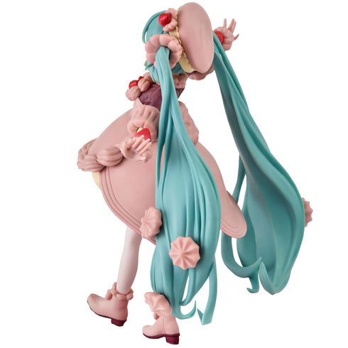 FuRyu 初音未來 SweetSweets 草莓巧克力蛋糕 景品模型 杯麵座 商品圖後背左