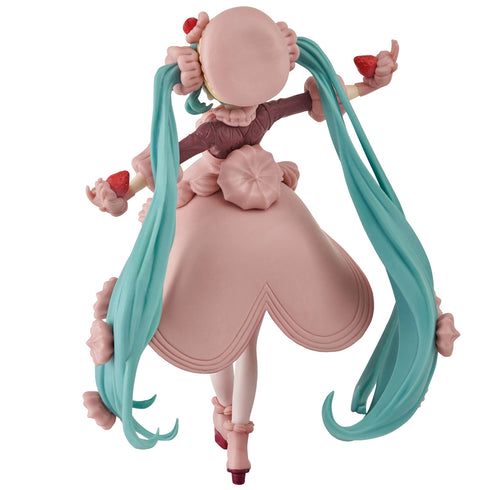 FuRyu 初音未來 SweetSweets 草莓巧克力蛋糕 景品模型 杯麵座 商品圖後背