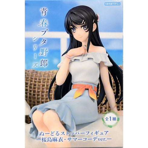 FuRyu 青春豬頭少年不會夢到兔女郎學姊 櫻島麻衣 夏季服ver. 景品模型 杯麵座 商品盒圖