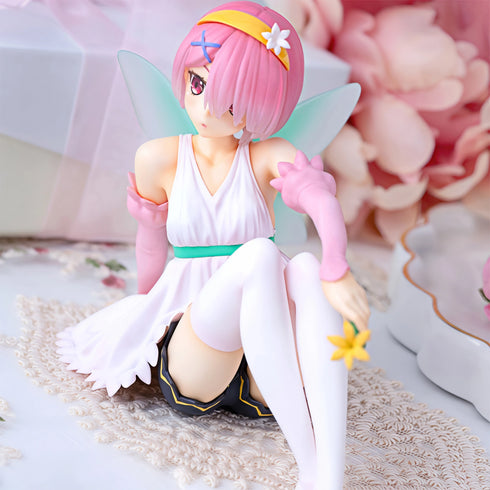 FuRyu Re:從零開始的異世界生活 拉姆 花之妖精ver. 景品模型 杯麵座 商品圖高角度