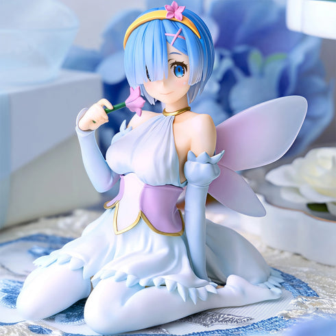 FuRyu Re:從零開始的異世界生活 雷姆 花之妖精ver. 景品模型 杯麵座 商品圖全身