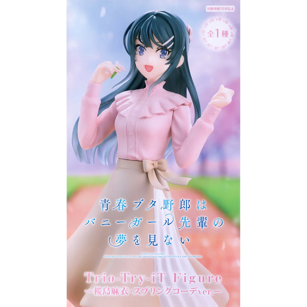FuRyu Trio-Try-iT 青春豬頭少年系列 櫻島麻衣 春季穿搭ver. 景品模型 商品盒圖