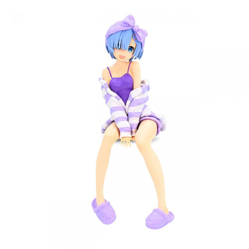 Furyu Re:從零開始的異世界生活 雷姆 居家服 紫色 杯麵座模型 商品圖正中