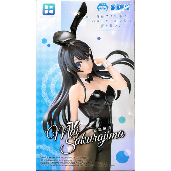 Sega Desktop x Decorate Collections 青春豬頭少年不會夢到兔女郎學姊 櫻島麻衣 景品模型 商品盒圖