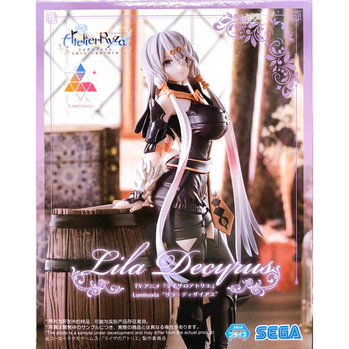 Sega Luminasta 萊莎的鍊金工房 常闇女王與秘密藏身處 莉拉·德西亞斯 景品模型 商品盒圖