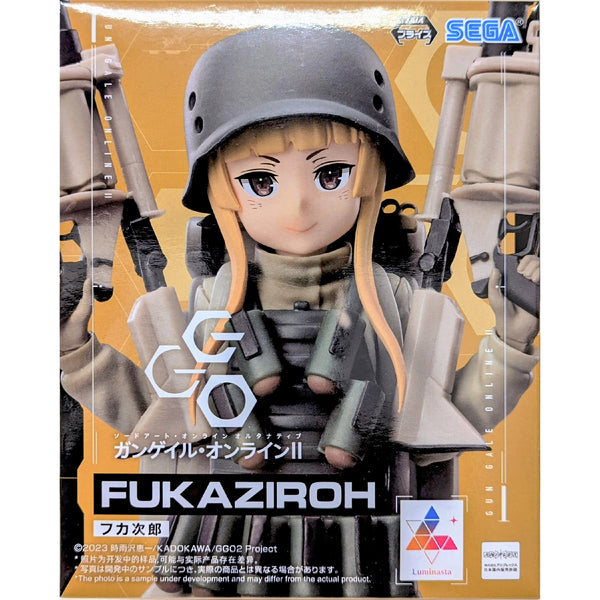 SEGA Luminasta 刀劍神域外傳 Gun Gale Online GGO 不可次郎 景品模型 商品盒圖