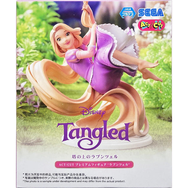 Sega 迪士尼 ACT/CUT Premium Figure 塔上的長髮公主 樂佩 景品模型 商品盒圖