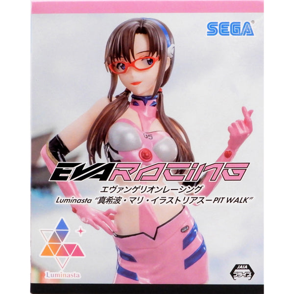 Sega Luminasta EVA Racing 新世紀福音戰士 真希波·真理·伊拉絲多莉亞斯 PIT WALK 賽車女郎造型 景品模型 商品盒圖