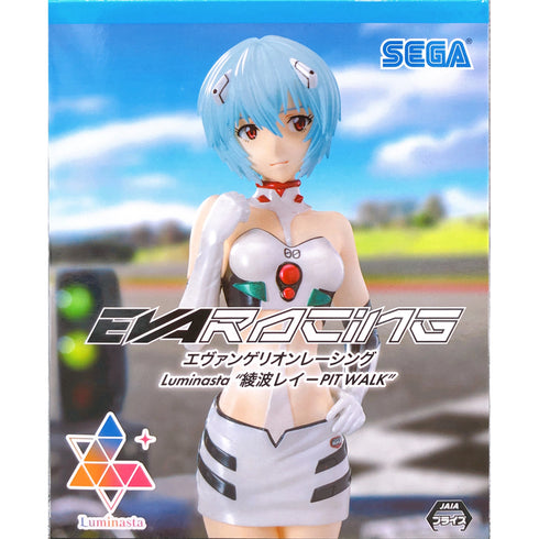 Sega Luminasta EVA Racing 新世紀福音戰士 綾波零 PIT WALK 賽車女郎造型 景品模型 商品盒圖